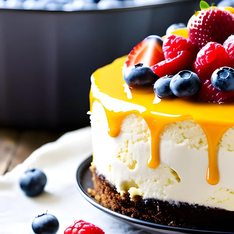 Torta Gelato all’Arancia e Frutti di Bosco: Il Dolce Rinfrescante dell’Estate